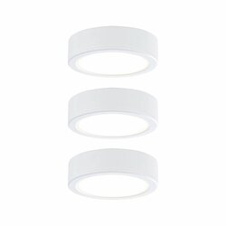 PAULMANN LED přisazená nábytková svítidla sada Pukk bílá 3x3,5W teplá bílá 3ks sada vč. trafa 999.89