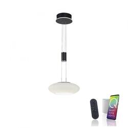 PAUL NEUHAUS Q ETIENNE závěsné svítidlo Smart Home černá kruhové ZigBee 2700-5000K