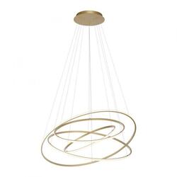 PAUL NEUHAUS LED závěsné svítidlo, matná mosaz, nastavitelná výška, CCT, stmívatelné 2700-5000K