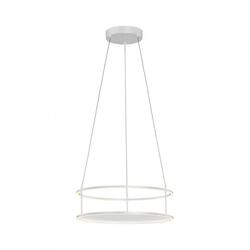 PAUL NEUHAUS LED závěsné svítidlo CONTURA bílá, kruhové, dotykový se stmívačem, nastavitelná výška 3000K