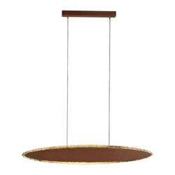 PAUL NEUHAUS LED závěsné svítidlo, imitace plátkového zlata a rzi, designové svítidlo SimplyDim 3000K PN 2481-48