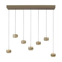 PAUL NEUHAUS Závěsné svítidlo PURE Falling Rings, bronzová / tmavý chrom 2200-5000K