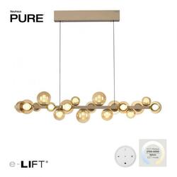 PAUL NEUHAUS LED závěsné svítidlo PURE E-Popup elektrické 2700-5000K bronz / amber / satin 2557-97