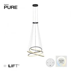 PAUL NEUHAUS LED závěsné svítidlo PURE E-Flying Rings elektrické 2700-5000K šedá mystic 2566-15