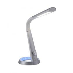 PAUL NEUHAUS Stolní lampa, stříbrná, LED stojna, stmívatelné, USB-konektor 3000-6500K 4591-95