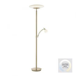 PAUL NEUHAUS LED stojací svítidlo matná mosaz, stmívač, čtecí lampa, otočné 2700-5000K