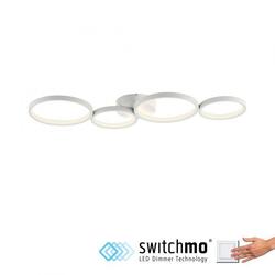 PAUL NEUHAUS LED stropní svítidlo bílé kruhové 3 krokové stmívač moderní do interiéru krokově stmívatelné 3000K PN 6183-16