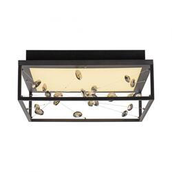 PAUL NEUHAUS LED stropní svítidlo SKINA, černá, hranaté, stmívatelné, dálkový ovladač, paměť 2700-5000K