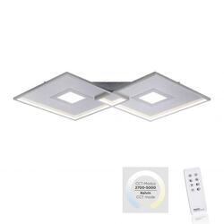 PAUL NEUHAUS LED stropní svítidlo v barvě oceli moderní design s funkcí stmívání a dálkovým ovladačem 2700-5000K