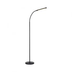 JUST LIGHT LED stojací svítidlo černé 3 krokové CCT, dotykový stmívač, nastavitelná hlava 2700-5000K