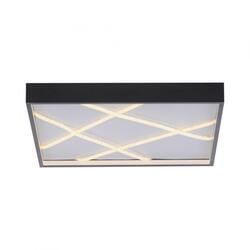 JUST LIGHT LED stropní svítidlo MIKADO, černé, hranaté, stmívatelné, paměťová funkce, SimplyDim 3000K