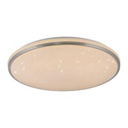 JUST LIGHT LED stropní svítidlo KYLE, ocel, kruhové, stmívatelné, hvězdné nebe, 49 cm, krokově stmívatelné 3000K