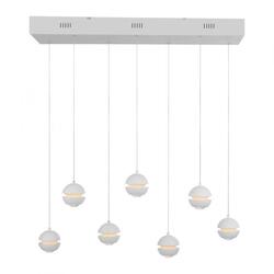 JUST LIGHT Kolekce Schöner Wohnen LED závěsné svítidlo bílá, 7-ramenné, stmívatelné, krokově stmívatelné 3000K