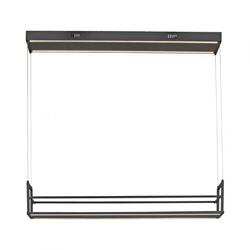 JUST LIGHT LED závěsné svítidlo SONTURA, černé, s policí, paměťová funkce 3000K