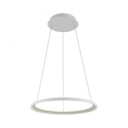 JUST LIGHT Kolekce Schöner Wohnen LED závěsné svítidlo QUILLO, bílé, kruhové, stmívatelné, Comfort Lift, SimplyDim 3000K