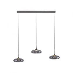 JUST LIGHT Kolekce Schöner Wohnen LED závěsné svítidlo POSH, šedé, stmívatelné, Comfort Lift, SimplyDim 3000K