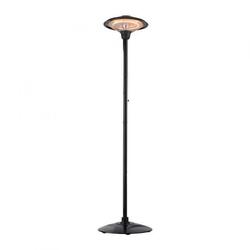 LEUCHTEN DIREKT venkovní stojací topidlo s akcentním osvětlením svítidlo, černá, IP34, 750 W, 1500W