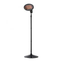 LEUCHTEN DIREKT venkovní stojací topidlo s akcentním osvětlením svítidlo, černá, 650 W, 1350 W, IP34
