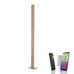 PAUL NEUHAUS Paul Neuhaus, Q-TIMBER, LED stojací svítidlo, pravé dřevo, subtilní, Smart Home ZigBee 3000-5000K