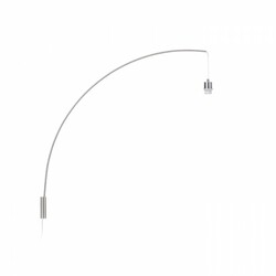 RENDL BEND nástěnná oblouková základna matný nikl 230V E27 42W R12654 4