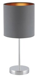 Rabalux stolní lampa Monica E27 1x MAX 60W šedá 2538