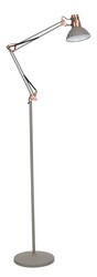 Rabalux stojací lampa Gareth E27 1x MAX 40W stříbrná 4524