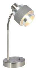 Rabalux stolní lampa Basil E14 1X MAX 10W saténová chromová 5384