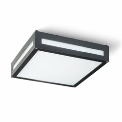 VÝPRODEJ VZORKU RENDL PLAKA stropní černá 230V E27 2x26W IP54 R10359