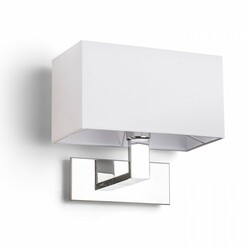 RENDL PLAZA nástěnná bílá chrom 230V E27 42W R11981