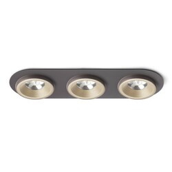 RENDL SHARM R III zápustná perleťová zlatá/hnědá 230V LED 3x10W 24° 3000K R13246