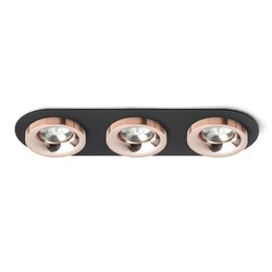 RENDL SHARM R III zápustná černá měď/měď 230V LED 3x10W 24° 3000K R13248