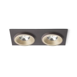 RENDL SHARM SQ II zápustná perleťová zlatá/hnědá 230V LED 2x10W 24° 3000K R13256