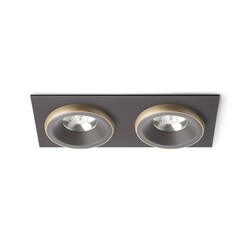 RENDL SHARM SQ II zápustná hnědá/perleťová zlatá 230V LED 2x10W 24° 3000K R13257