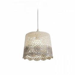RENDL DAISY závěsné stínidlo bílá/světle šedá max. 15W R13279