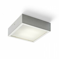 RENDL STRUCTURAL LED 20x20 přisazená česaný hliník 230V LED 12W 3000K R13708