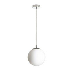 RENDL LUNA 25 závěsná opálové sklo/chrom 230V LED E27 15W R13746