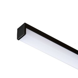 RENDL LED PROFILE H přisazený 1m černá matný akryl/hliník  R14090