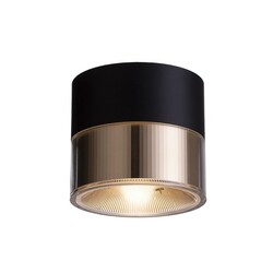 RENDL JUNIPER stropní svítidlo černá/zlatá 230V LED 15W 30° 3000K R14217