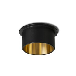 RENDL ORTA zápustné svítidlo černá/zlatá 230V GU10 9W R14252