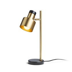 RENDL DIVINA stolní lampa mosaz/dekor černý mramor 230V E27 5W R14261