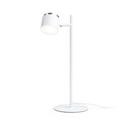 RENDL NOVA stolní lampa bílá chrom/mléčný akryl 230V LED 4.2W 3000K R14274