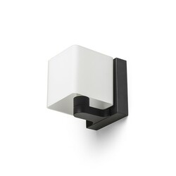 RENDL PHILLY nástěnné svítidlo černá opálové sklo 230V G9 7W R14389