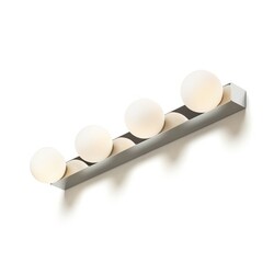RENDL DOMINO IV nástěnné svítidlo chrom/opálové sklo 230V G9 4x6W IP44 R14390