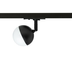 RENDL LYRA svítidlo pro jednookr. lištu černá mléčný akryl 230V LED 5W 3000K R14427