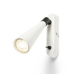 RENDL ALEXIS nástěnné bodové svítidlo bílá/černá 230V GU10 5W R14465