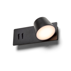 RENDL AMADEUS LED bodové světlo, k posteli černá R14522