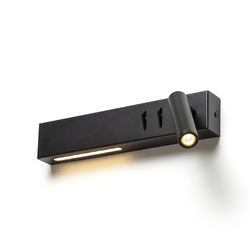 RENDL ODEON LED bodové světlo, k posteli černá R14524
