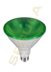 Segula 50763 LED reflektorová žárovka PAR 38 zelená E27 18 W (120 W) 660 Lm 40d