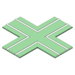 SLC profil pro pásky DL 2 track X modul sádrokarton