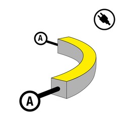 SLC napájení pro LED pásek NeonFlex 230V Side-Bend Mono A